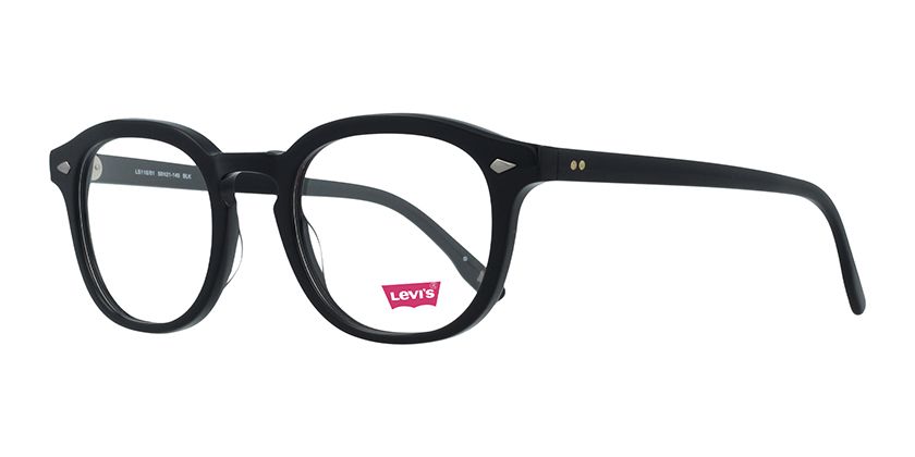  Levi's LV 5003 Square Prescription Eyeglass Frames, Black/Demo  Lens, 51mm, 21mm : Clothing, Shoes & Jewelry